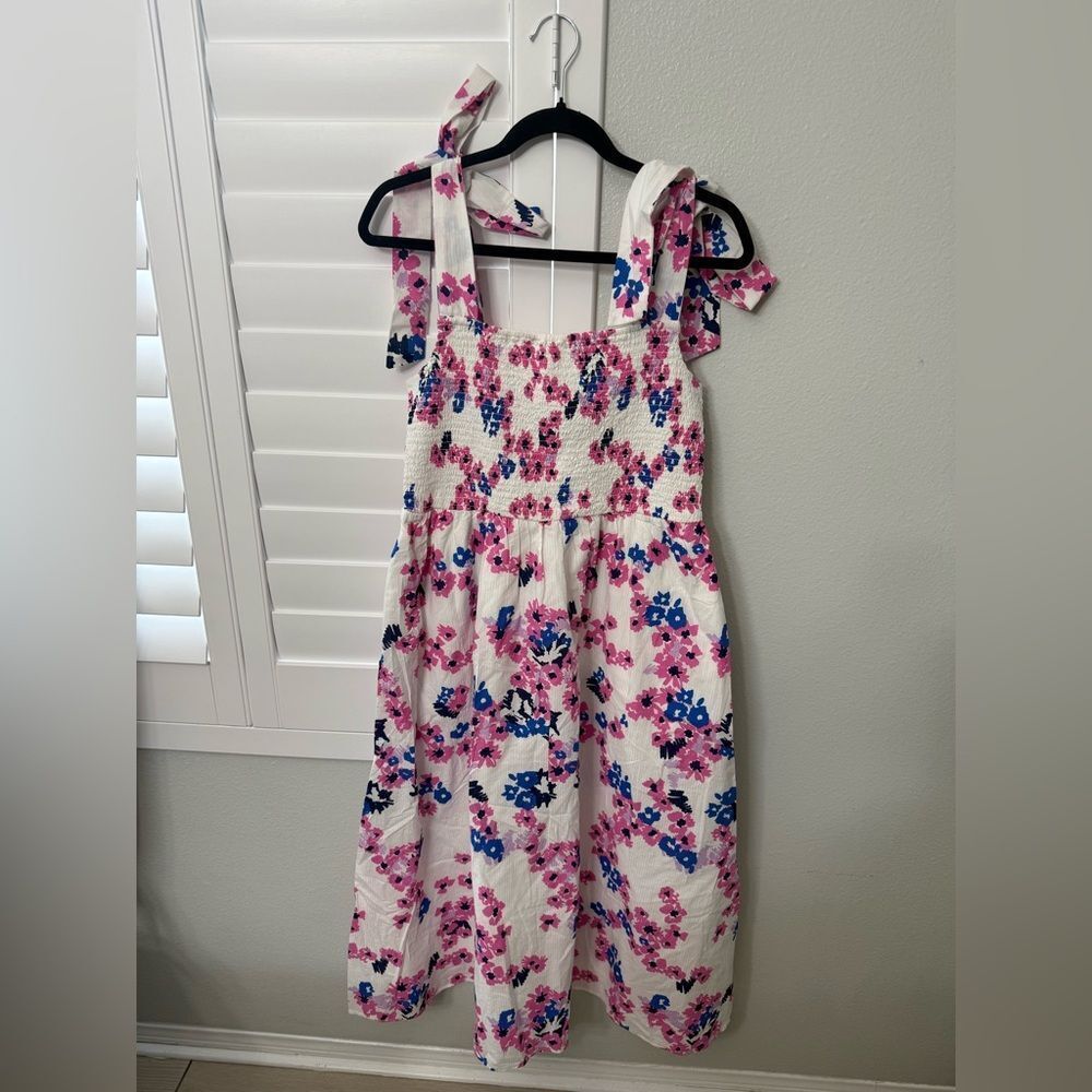 Brand on 34th new Floral Sleeveless Dress with Pink and Blue Accents size m
